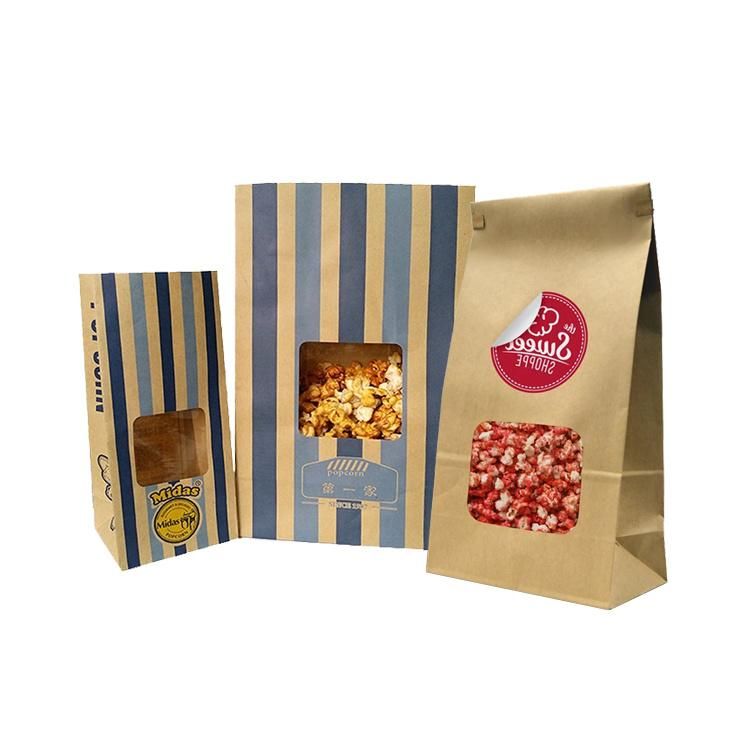 Microwave Sealable Popcorn Packaging Bags with Susceptor Film Inside