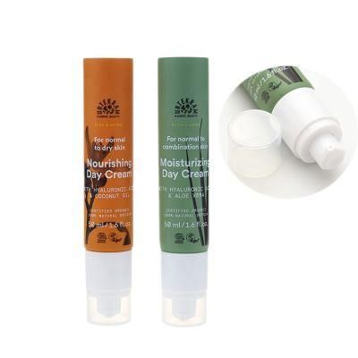 Custom Color Frosted Soft Squeeze Cosmetic 75ml Plastic Tube Container Abl PCR Sugarcane Screw Lid Packaging for Hand Cream