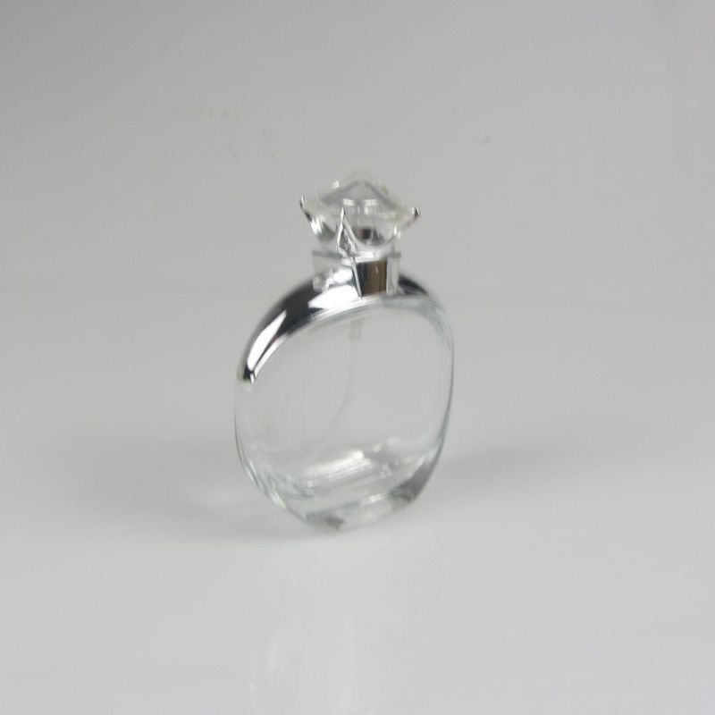 Clear Empty Glass Perfume Bottle with Luxury Cap