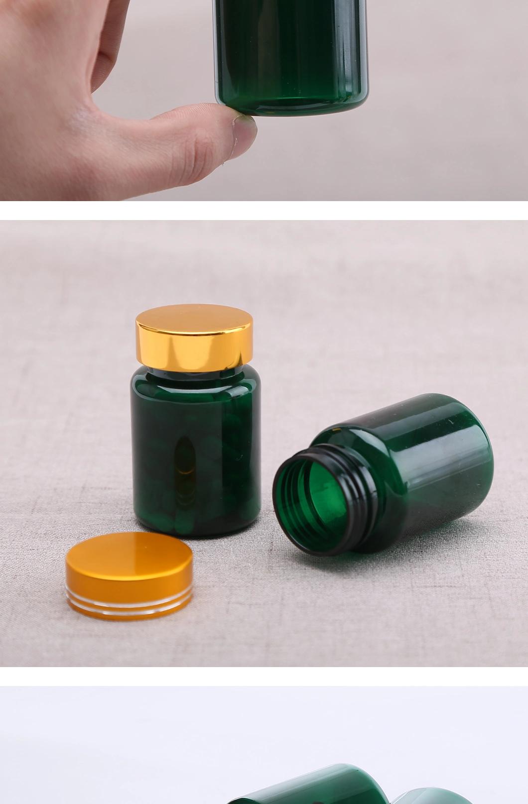 80ml Green Pet Plastic Medicine Capsule Health Care Packaging Bottle
