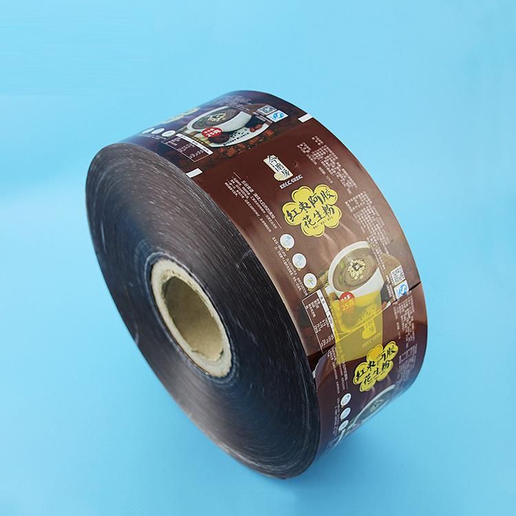 Opaque Laminated Material Printed Roll Film Roll Stock Lidding Film Food Packaging