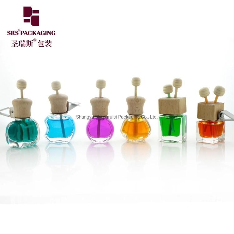 wholesale Car Perfume Glass Bottle Hanging Empty Refillable Bottle for Auto Pendant