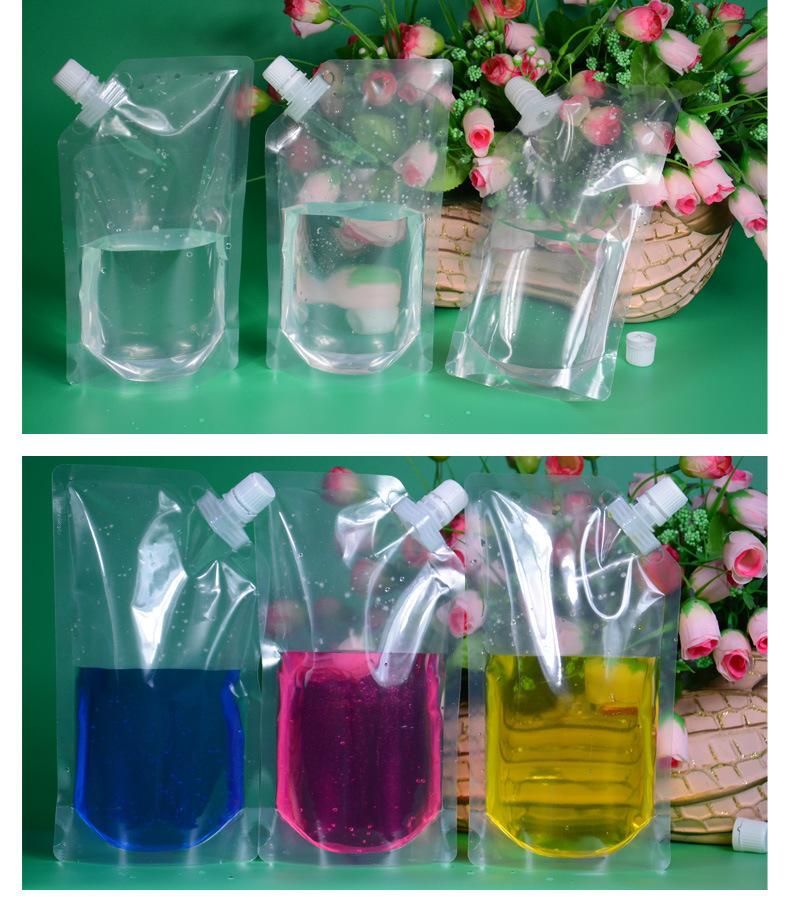 Wholesale Plastic Drink Spout Bag with Handle