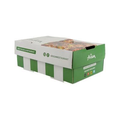 Disposable Lunch Snack Food Packing Corrugated Paper Box with Logo