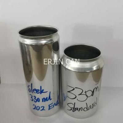 Empty Aluminum Sleek 200ml 355ml Cans for Sale