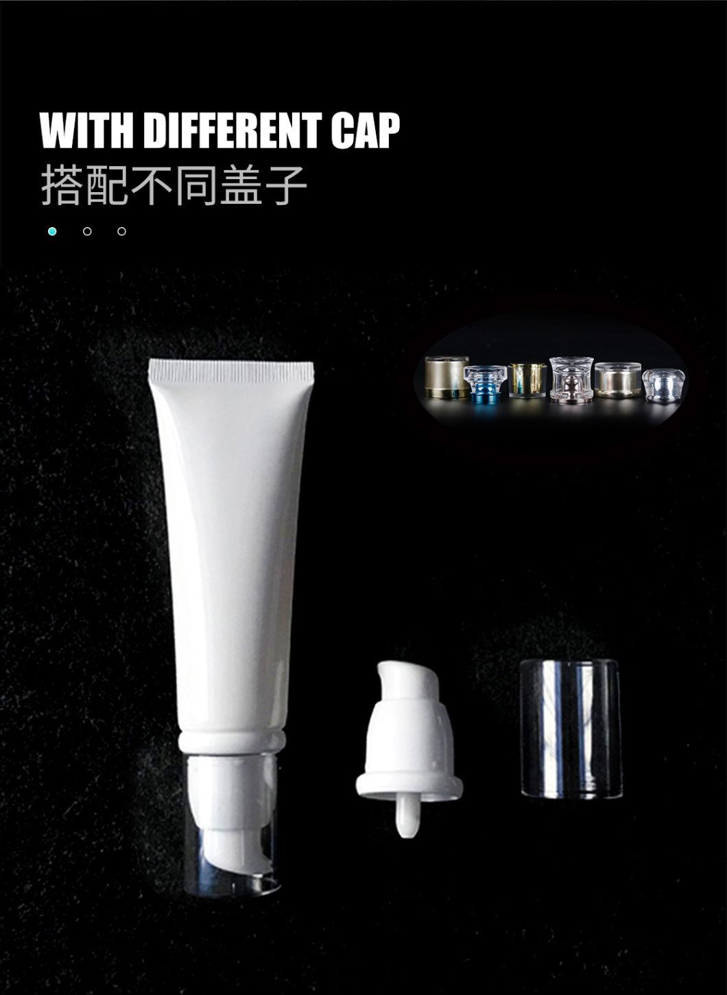 Black/White Cosmetic Squeeze Soft PE Cosmetic Plastic Tube Plastic Tube Packaging