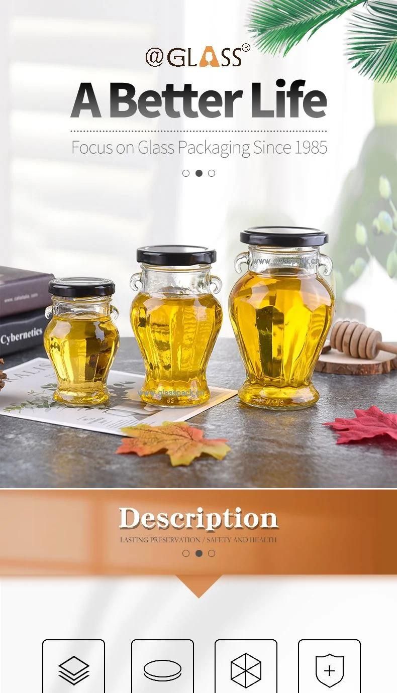 3-Piece Set of Glass Condiment Bottles with Tray