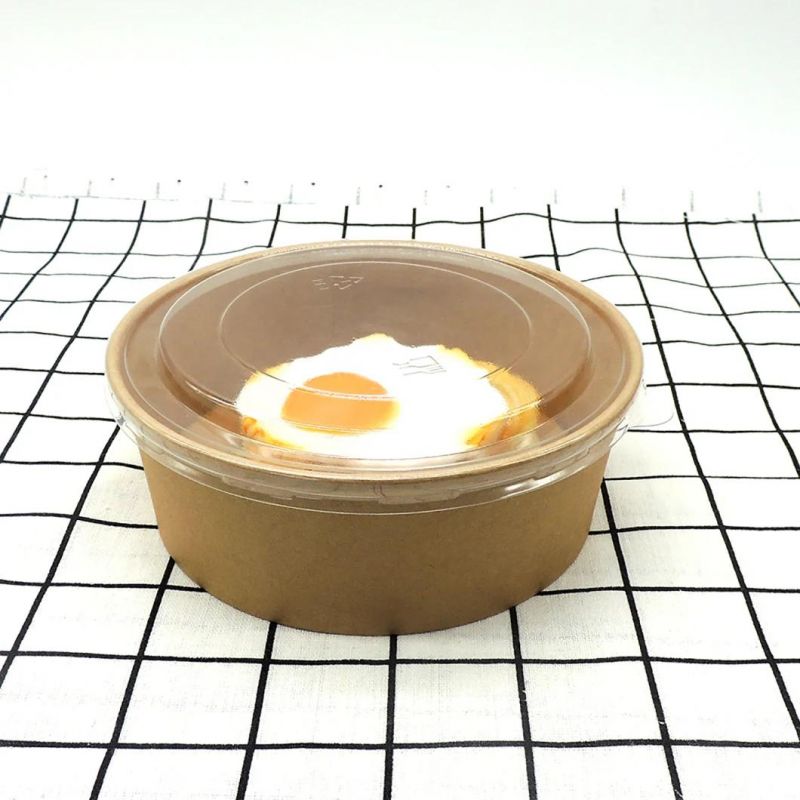 Wholesales Vegetable and Fruit Packing Kraft Paper Bowls 1300ml High Quality Paper Bowl