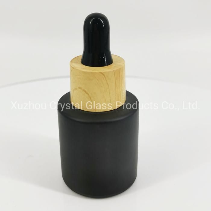 20ml 30ml 40ml 50ml 60ml Black Glass Bottle with Dropper