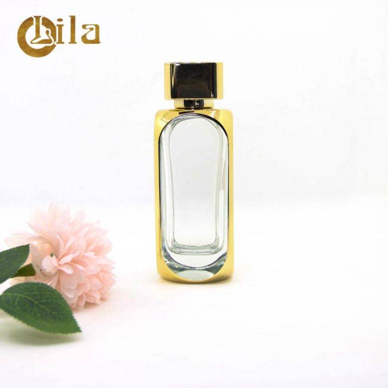 Customized Cosmetics 50ml Glass Bottles Custom Perfume Bottle with Cap Cosmetic Package