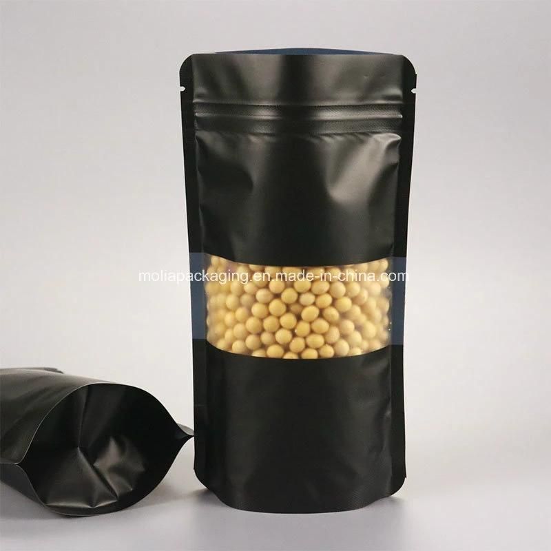 Recyclable Food Grade D2w Biodegradable Stand up Zipper Bag with Clear Window