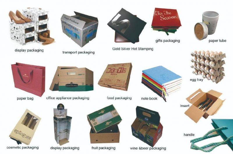 Blue Printing Packaging Recycled Paper Cardboard Carton Box