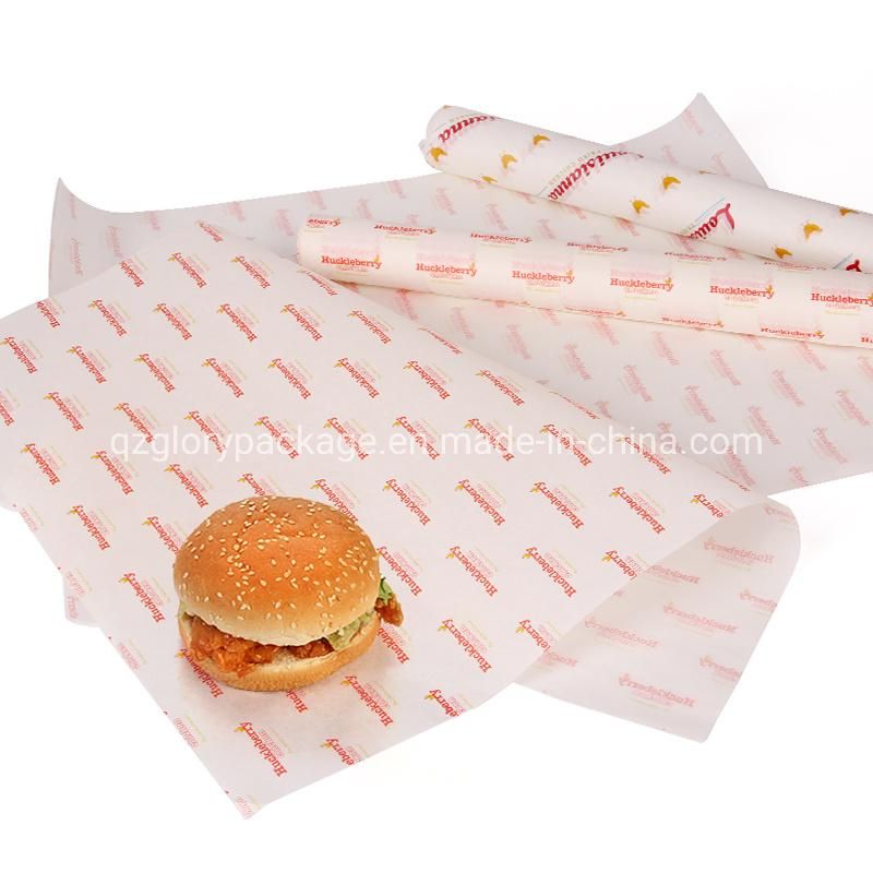 Food Packaging White Sandwich Wrap Paper