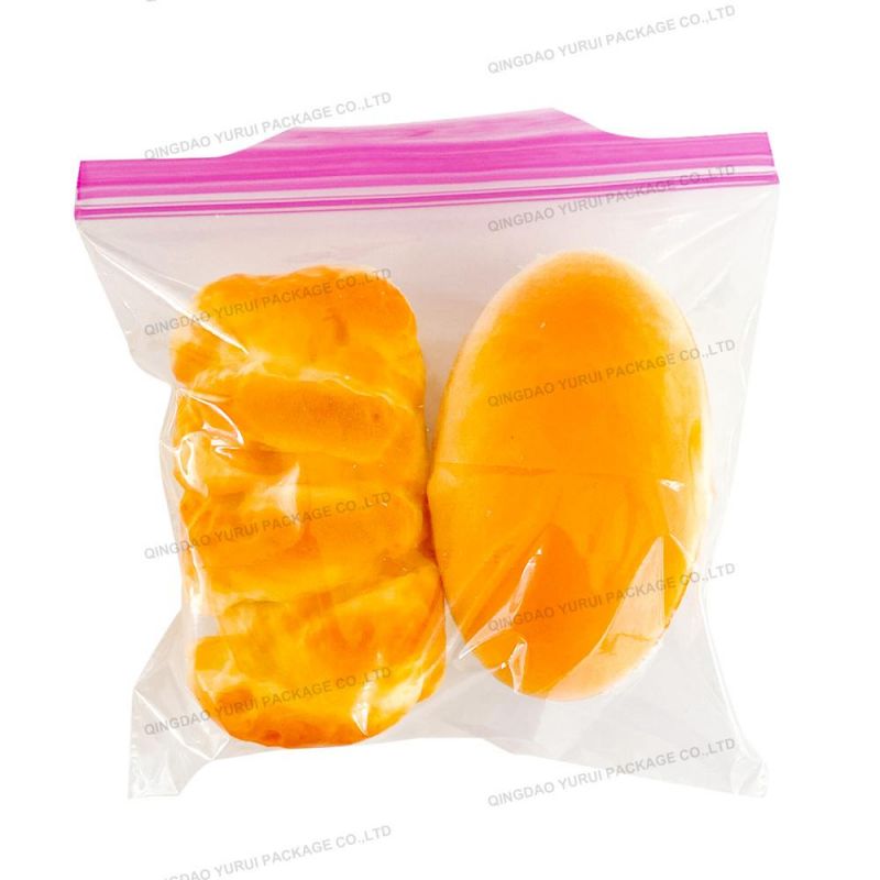 LDPE Reusable Ziplock Sandwich Bags (click wide zipper)