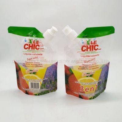 750ml 3 in 1 Washing Liquid Packing Spout Bag