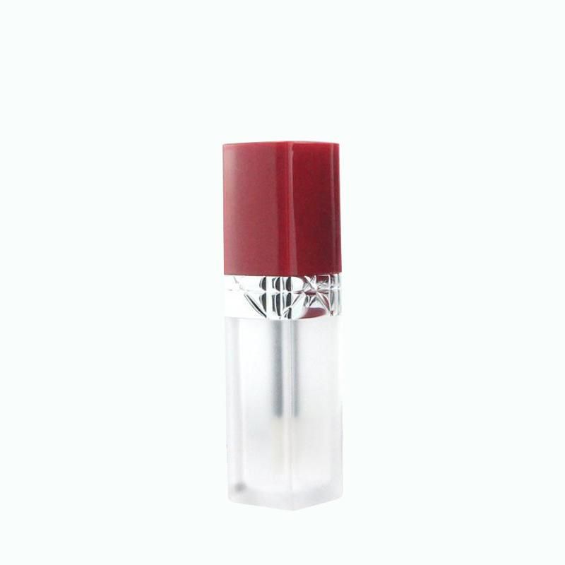 New Arrival Cosmetic Lipstick Packaging 4.5ml Frost Red Lipgloss Wand Tubes Basic Lip Gloss Containers Tube