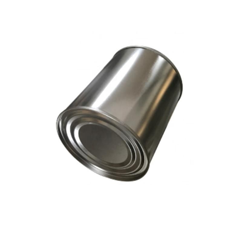 Glue Printed Tin Can with Rubber Brush Lid