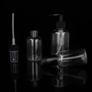 China Factory 30ml 100ml 120ml 200ml 250ml Pet Bottle with Sprayer Pet Lotion Pump Bottle