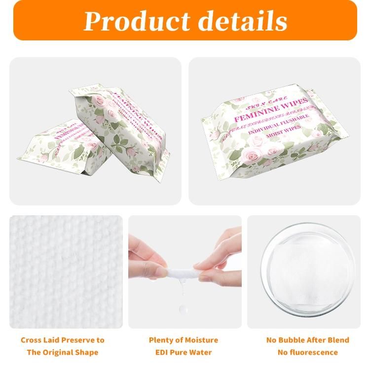 Biodegradable Lady Care Wipes Disposable OEM Care for Your Health