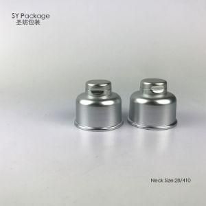 UV Plating Silver PP Plastic Flip Top Cap for Cosmetic Packaging