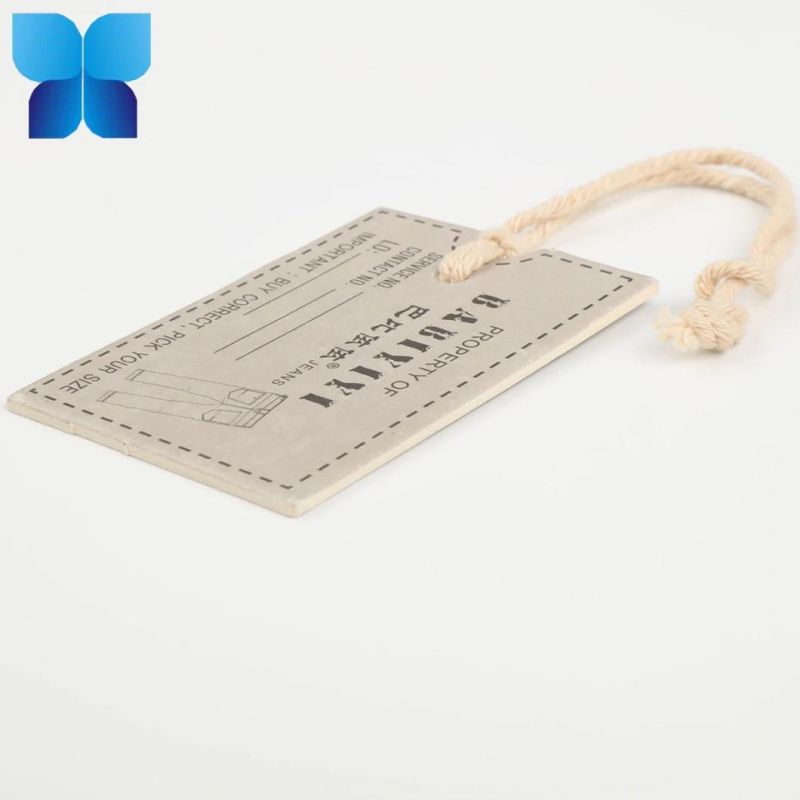 Garment Paper Hang Tag Printed Brand Logo Tag