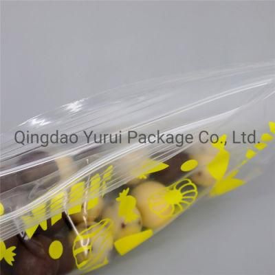 Food Grade Package Storage Fruit Vegetables Compartment Air Tight Zip Lock Bags Snack