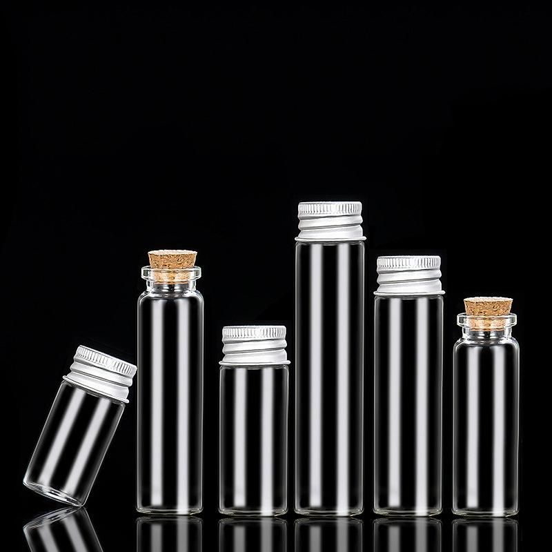 5ml 10ml 15ml 20ml 30ml 50ml 100ml Small Mini Glass Vial with Cork Stopper