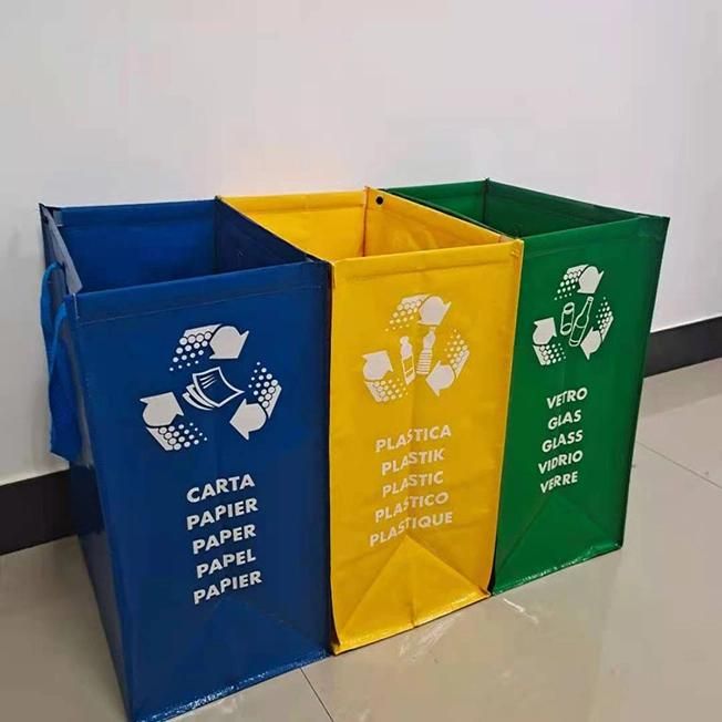 3-in-1 PP Woven Plastic Garbage Bag Set