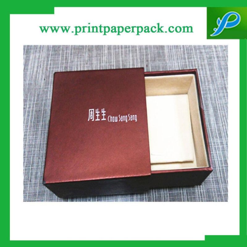 Custom Luxury Full Printed Sliding Cardboard Drawer Gift Belt Box Jewelry Box Cosmetic Box