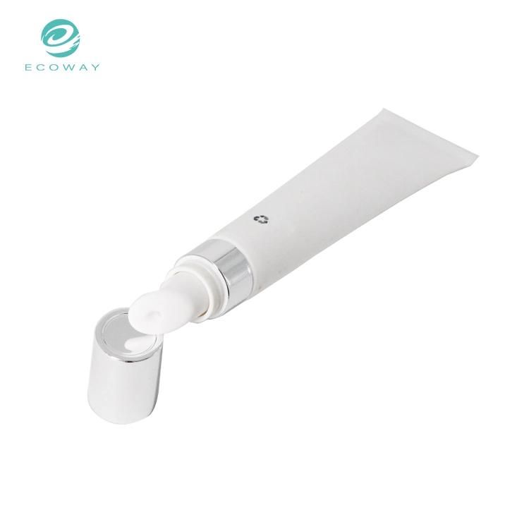 15ml PE White Note Head White Flip Ceramic Head Eye Cream Tube