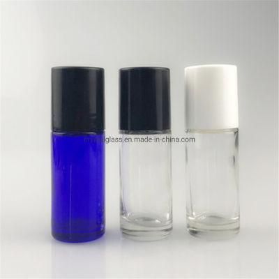 Roll on Perfume Bottle 1oz 30ml with Black Plastic Caps