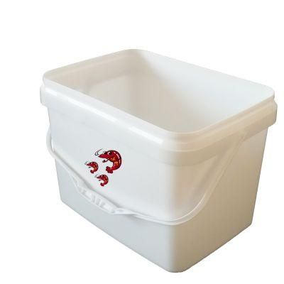 China Factory Price Corrosion Resistant 1L 3L 20L 25 Liter 30L 40L Rectangle Food Grade PP Plastic Bucket with Lid and Handle