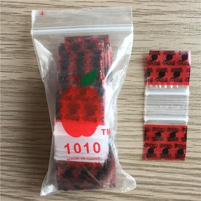 Hot Sale Food Storage Packaging Reusable Zipper Bag LDPE Plastic Mini Ziplock Bags Printed