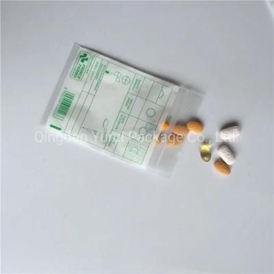 Printed LDPE Medical Plastic Ziplock Bag Pill Dispensing Envelopes Packing Ziplock Bag Hospital Drug Bags