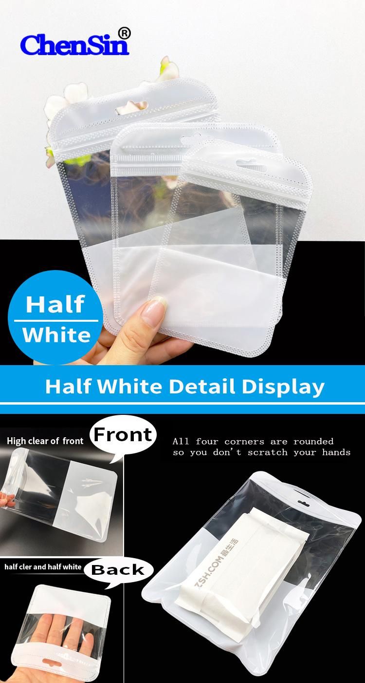 Full Colors Self-Sealing Bag Translucent Plastic Packaging Bag Zipper Bags