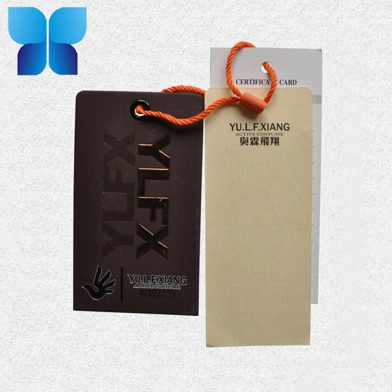 Garment Cardboard Brand Name Tags Clothing Label Tag for Apparel