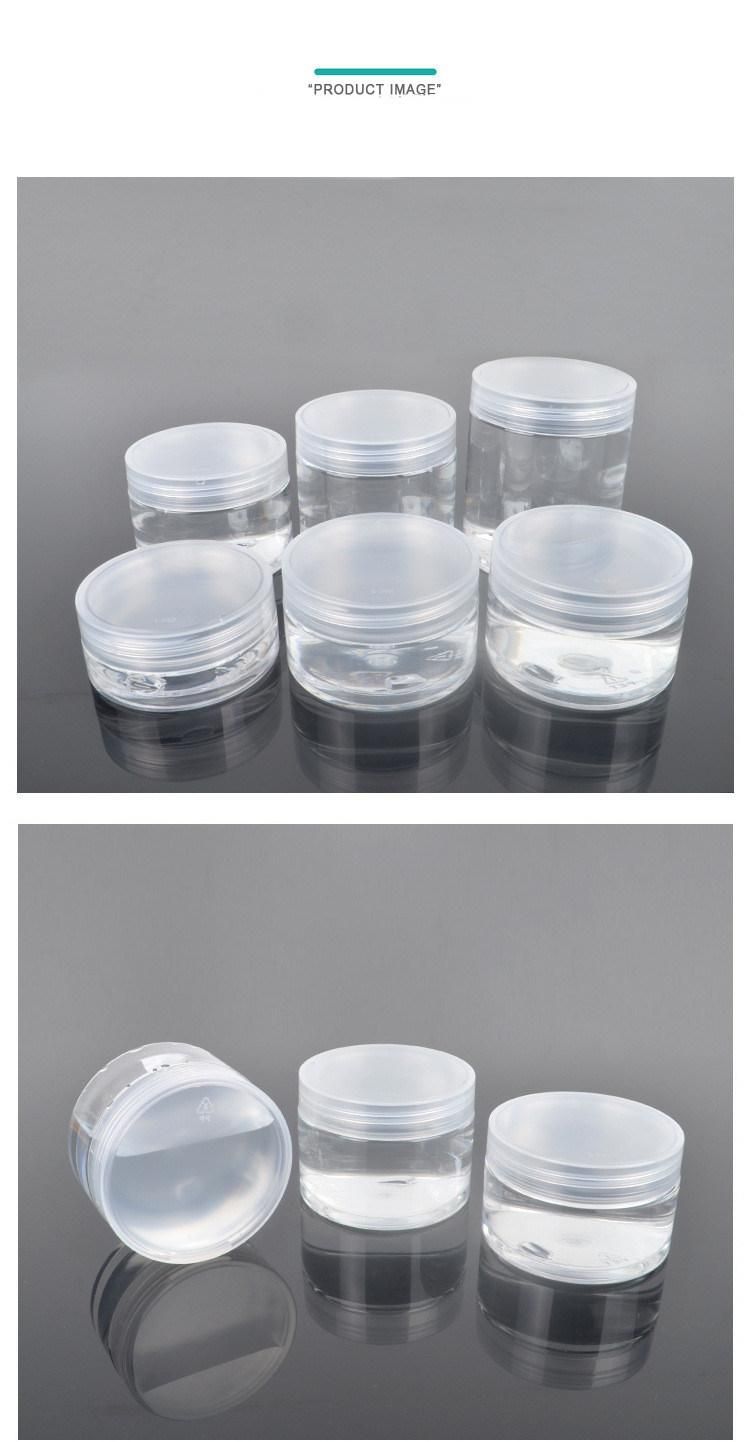 China Plastic PP Pet Aluminum Cap Customizable Transparent Packaging Bottle Jars for Water Juice Food Candies Perfume Oil