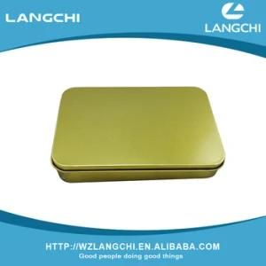 Shallow Size Metal Tin Box for Gift Cigar Cosmetic Packaging