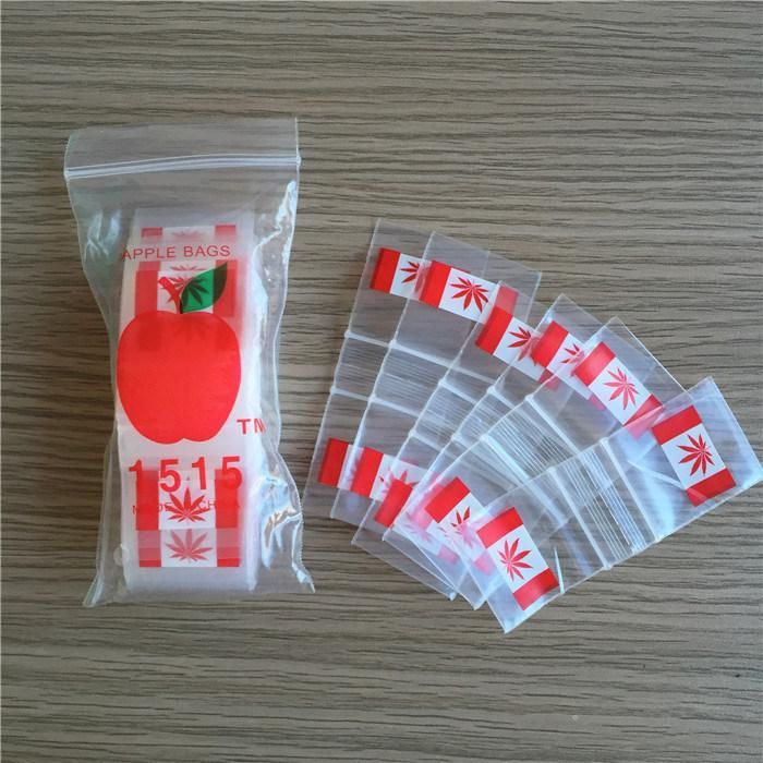 Eco Friendly Custom Printed Reusable Clear Poly Mini Grip Freezer Bags Mini Plastic Zipper Bag for Food Packaging