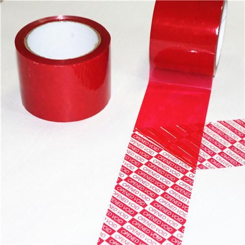 Tamper Evident Total Transfer Void Security Tape Red Security Tape