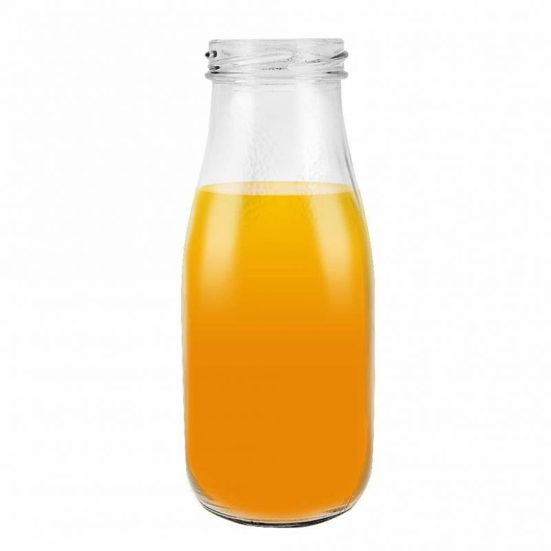 330ml Glass Milk Bottle Juice Beverage Milk Tea Fruit