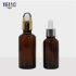 Skincare Cosmetic Packaging Empty Clear Glass Dropper Bottle with Customized Logo Printing