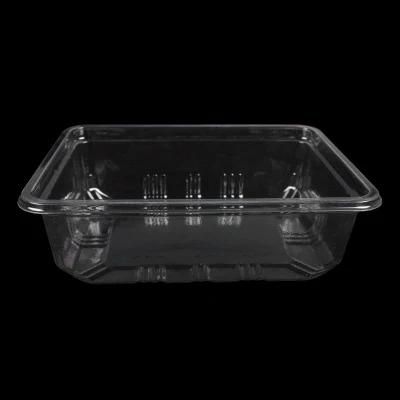 disposable clear pet plastic fruit packing box container food grade packaging tray