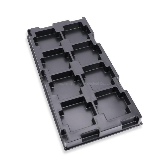 Custom Made Black Vacuum Forming Plastic Electronic Blister Tray