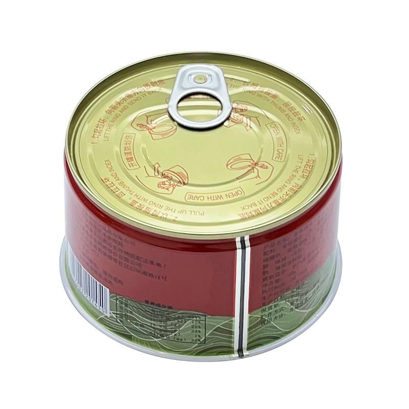 953# Empty Round Food Tin Can for Luncheon Meat