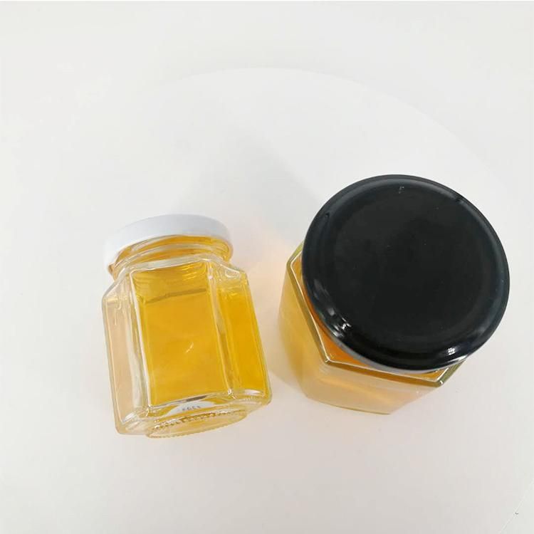 Small Hexagonal 60ml Jars Great as Honey Jars or for Foods and Crafts 1.5oz