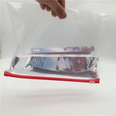 Reusable Clear Freezer Food Storage PE Zip Lock Plastic Bag Food Grade Zipper Sliders Bag