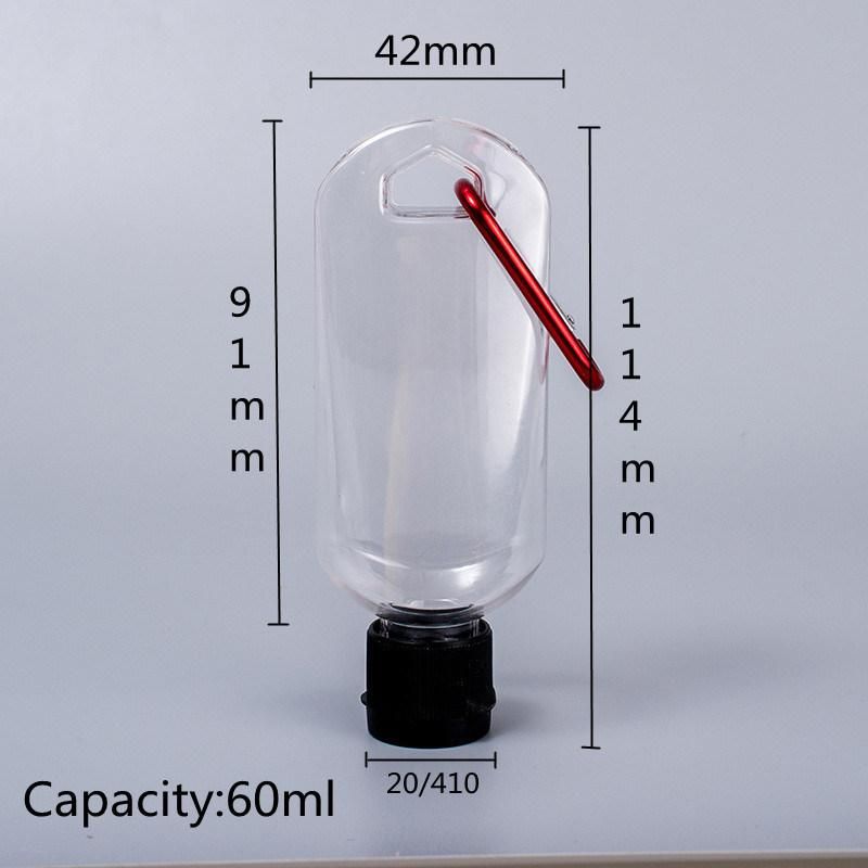 60ml High Quality 60ml Plastic Custom Flip Top Cap Bottle