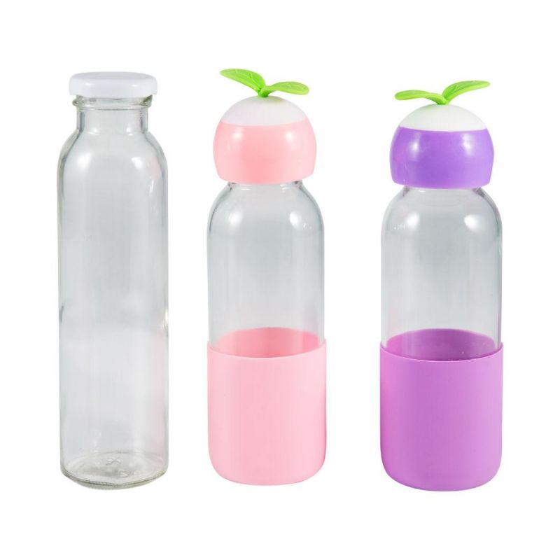 250ml 350ml 400ml 500ml Voss Glass Mineral Water Drinking Bottle with Plastic Cap