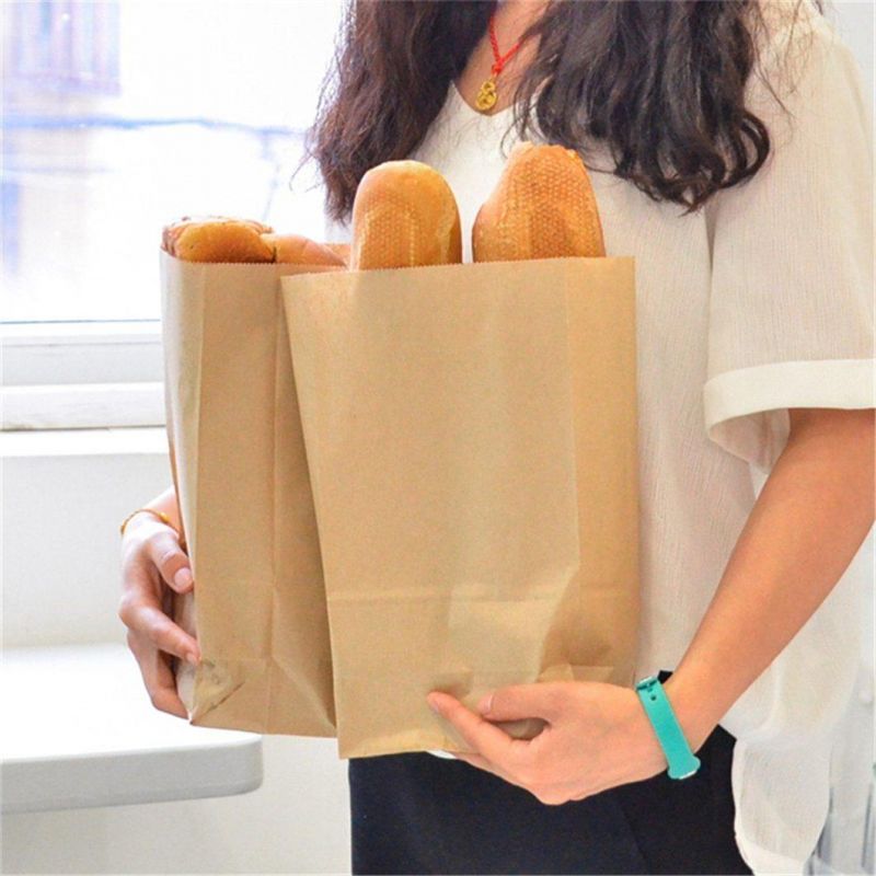 Fast Food Bread Hamburger Bread Sandwich Disposable Paper Bag